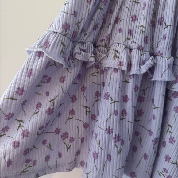 Posh Peanut Jeanette Smocked Flutter Sleeve Babydoll Dress - Picture 4 of 7